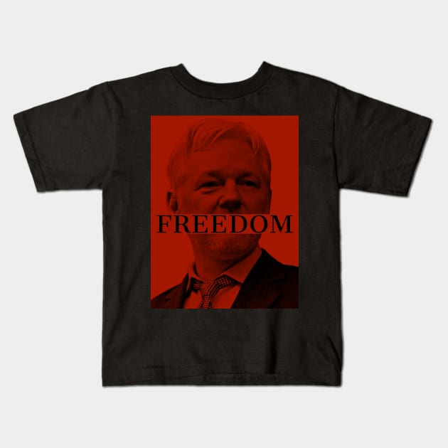 free assange Kids T-Shirt by Skull-blades